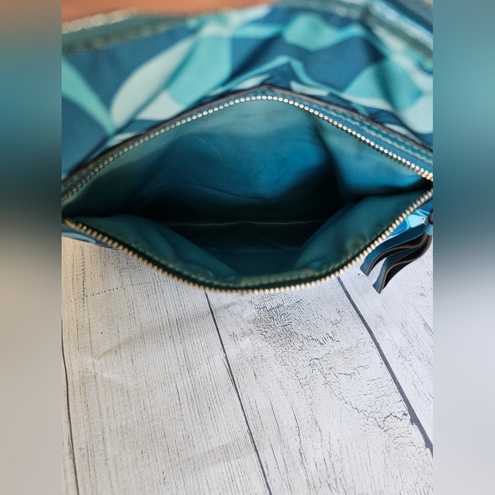 Coach Daisy Dream C Print Teal Convertible Hobo/Crossbody Bag F26023 - Picture 8 of 14